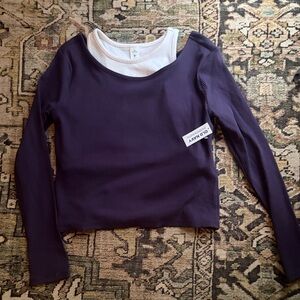 Old Navy Purple Long Sleeve Tee
